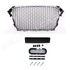 OEM Line ® RS4 Look Front Grill Chrome/Black Edition for Audi A4 B8.5