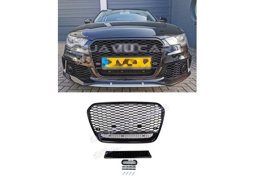 OEM Line ® RS6 Look Front Grill Black Edition  voor Audi A6 C7 4G