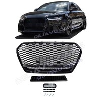 RS6 Quattro Look Kühlergrill Black Edition für Audi A6 C7.5 Facelift