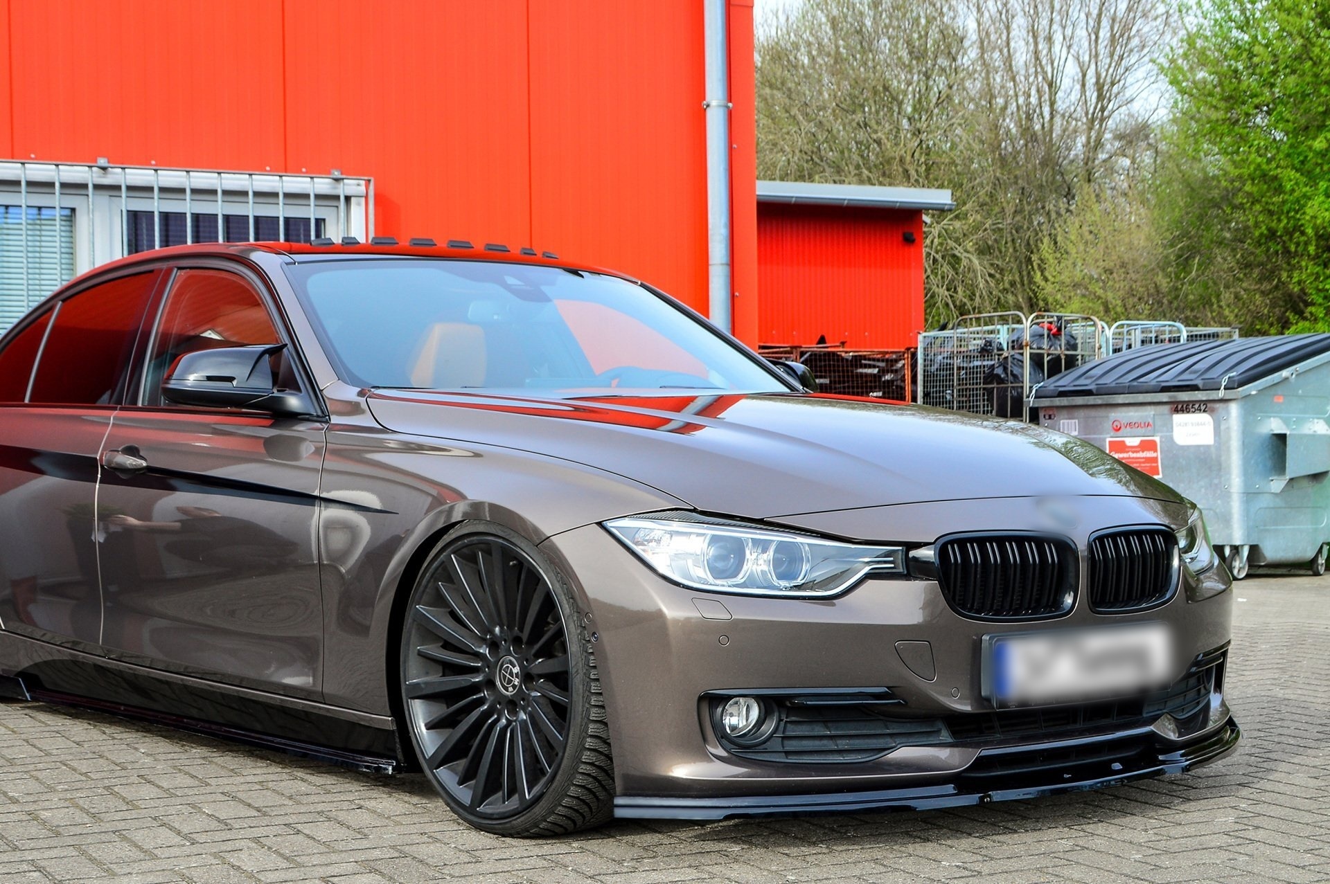 Matte Black Front Splitter Lip For BMW 3 Series F30 F31 M Sport (2012-2018) – M Performance Style