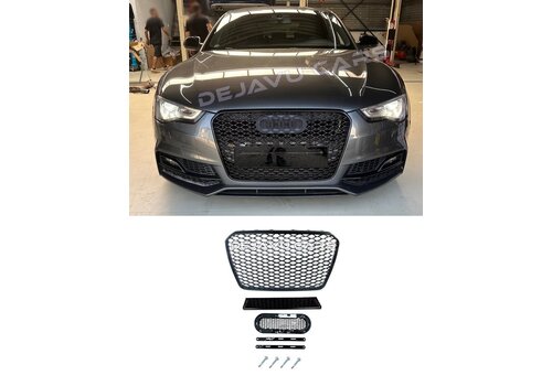 OEM Line ® RS5 Look Front Grill Black Edition voor Audi A5 B8