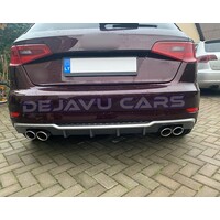 S3 Look Diffusor Platingrau für Audi A3 8V Sportback / Hatchback