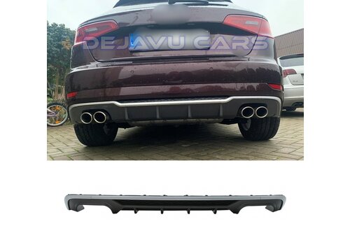 OEM Line ® S3 Look Diffuser Platinum grijs voor Audi A3 8V Sportback / Hatchback