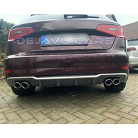 S3 Look Diffuser Platinum gray for Audi A3 8V Sportback / Hatchback