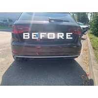 S3 Look Diffuser Platinum gray for Audi A3 8V Sportback / Hatchback