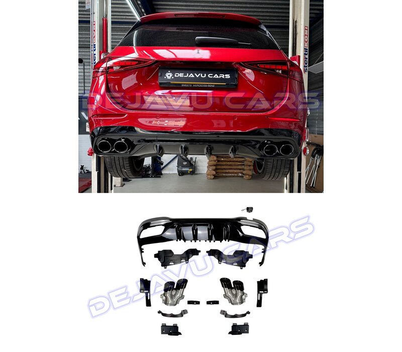 C43 AMG Look Diffuser for Mercedes Benz C-Class W206 / S206