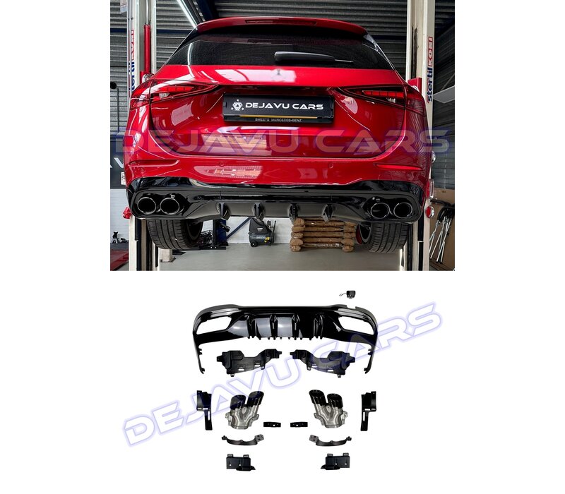 C43 AMG Look Diffuser voor Mercedes Benz C-Klasse W206 / S206