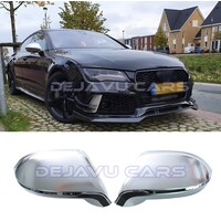 Mat Chrome Spiegelkappen voor Audi A7 4G / S7 / RS7 / S line