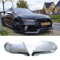 Matt Chrome Mirror Caps for Audi A7 4G / S7 / RS7 / S line