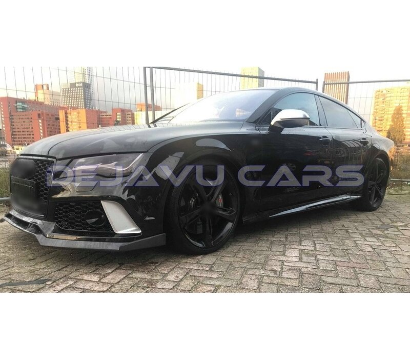 Matt Chrome Mirror Caps for Audi A7 4G / S7 / RS7 / S line