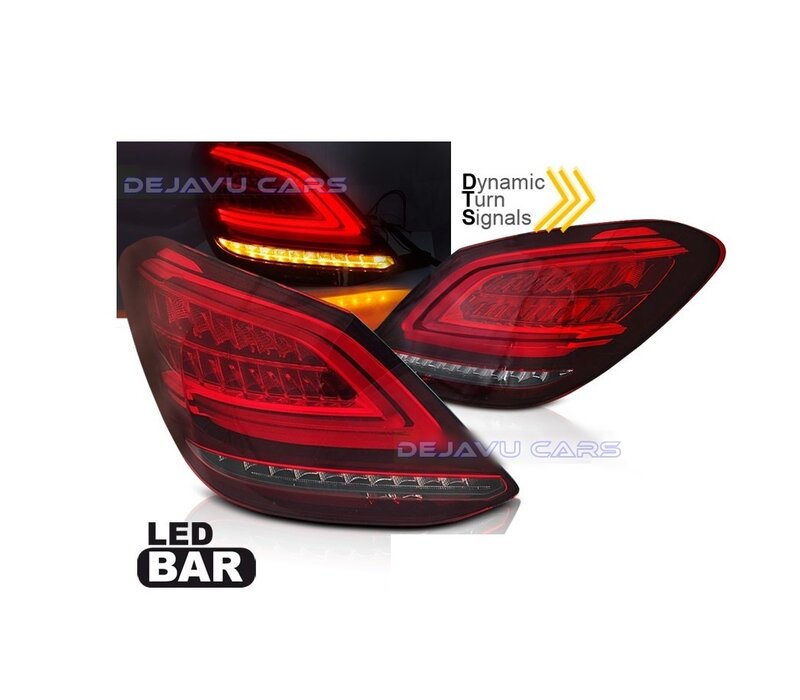 Facelift Look FULL LED Tail Lights for Mercedes Benz C Class W205 Sedan