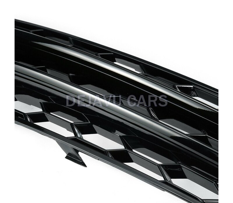 RS6 Look Nebelscheinwerfergitter Black Edition für  Audi A6 C7 4G