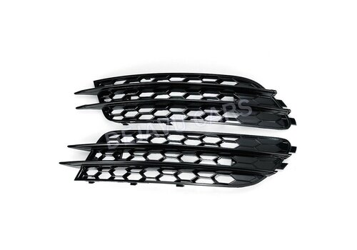 OEM Line ® RS6 Look Fog light grille Black Edition for  Audi A6 C7 4G