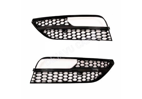 OEM Line ® RS3 Look Fog light grille Black Edition for Audi A3 8V