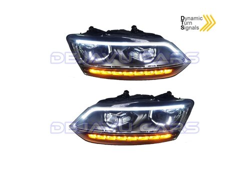 OEM Line ® Xenon Look Dynamic LED Headlights for Volkswagen Polo 6R / 6C