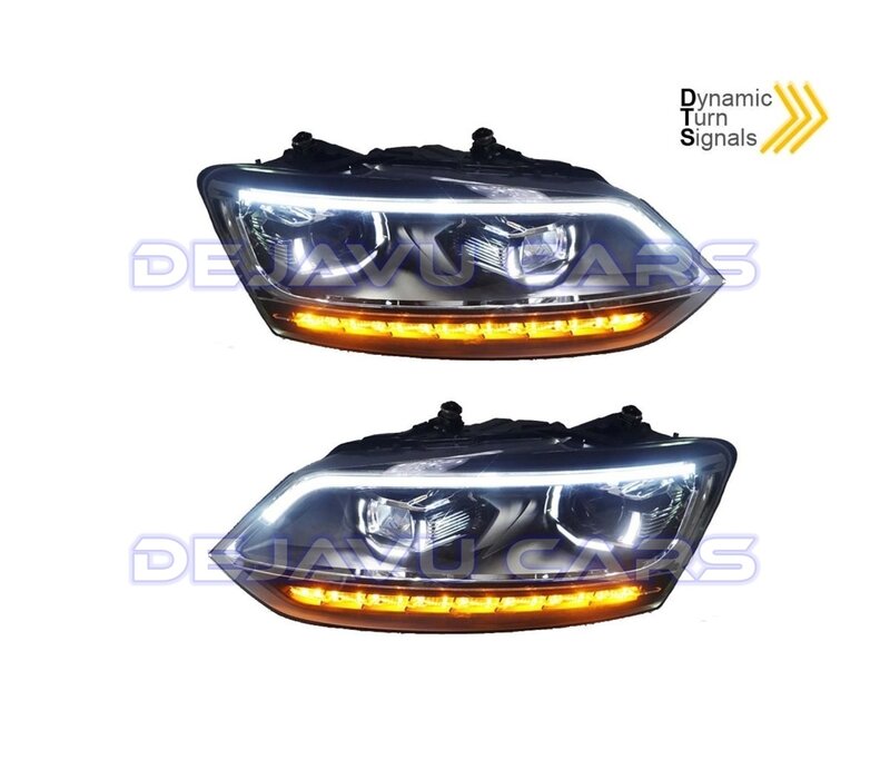 Xenon Look Dynamic LED Headlights for Volkswagen Polo 6R / 6C