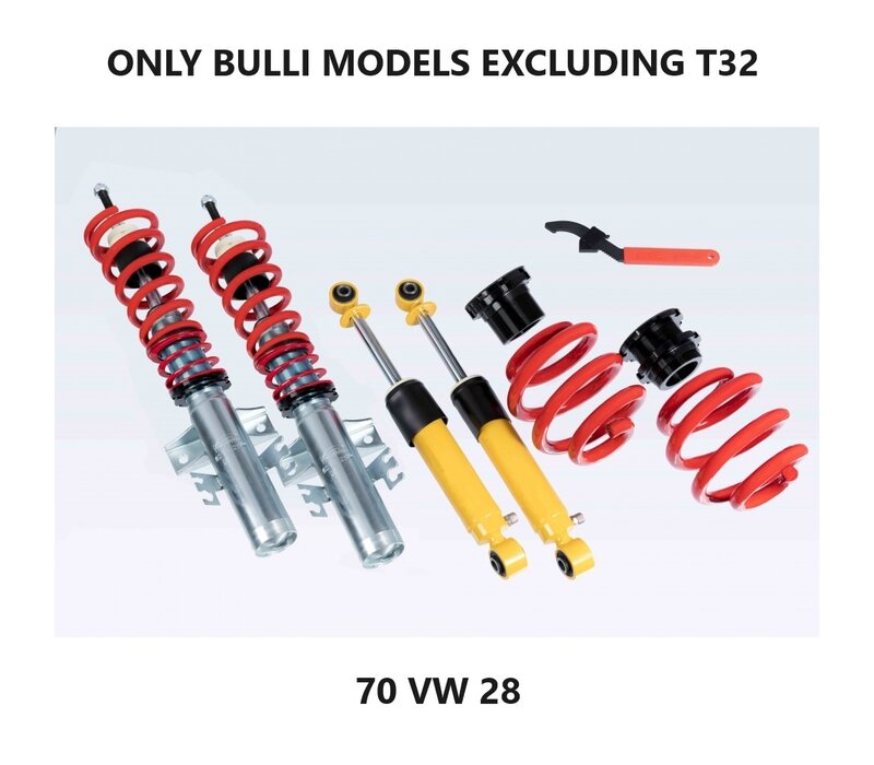 V-MAXX Coilover Kits X-SPORT for Volkswagen Transporter T5 / T5.1  & T6 / T6.1