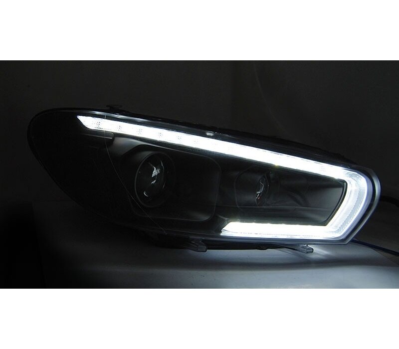 Dynamic LED Headlights Bi Xenon look for Volkswagen Scirocco 3