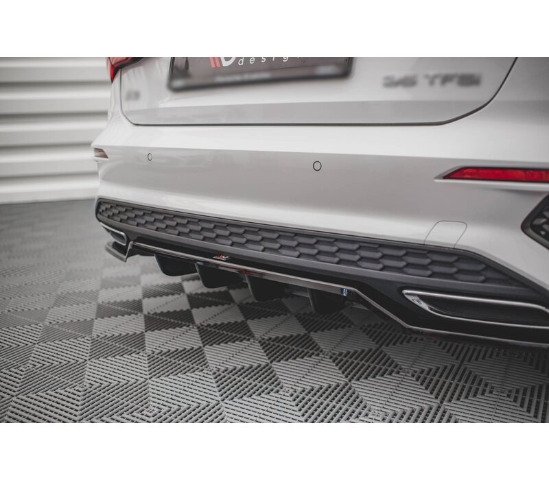 Central Rear Splitter voor Audi A3 8Y S line Sportback