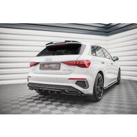 Central Rear Splitter for Audi A3 8Y S line Sportback