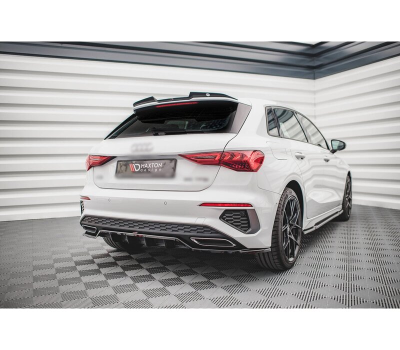 Central Rear Splitter voor Audi A3 8Y S line Sportback