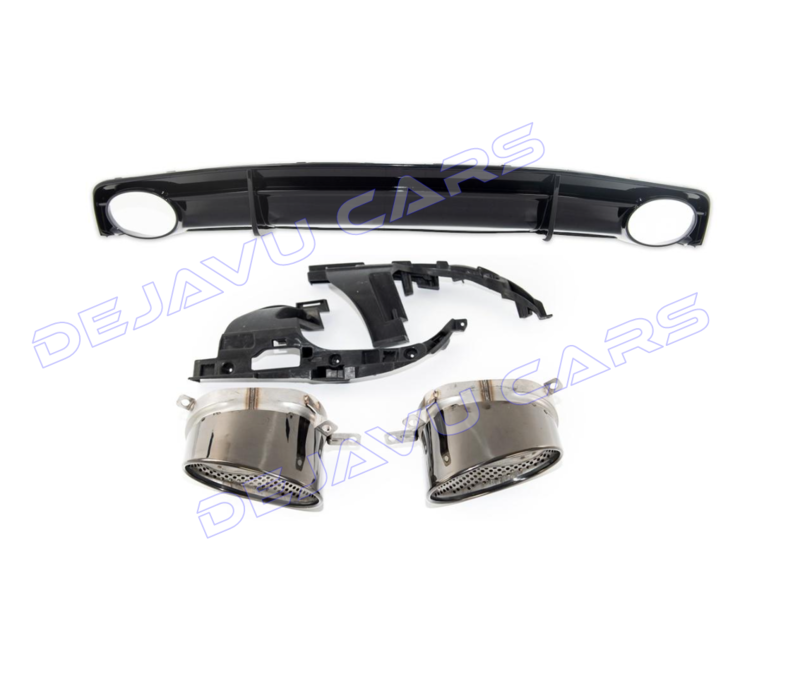 RS7 Look Diffusor + Auspuffblenden für Audi A7 4G S line / S7
