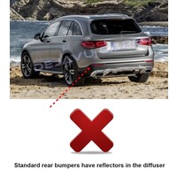 GLC63 AMG Look Diffusor für Mercedes Benz GLC X253 SUV