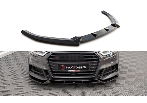 Maxton Design Front splitter V.1 for Audi S3 8V / A3 8V S line Facelift Sportback / Hatchback