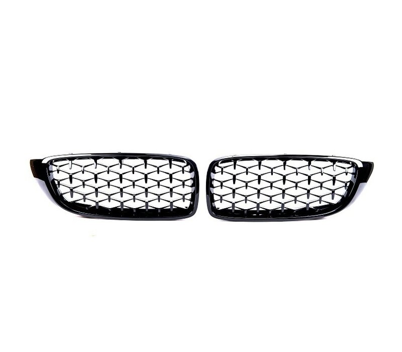 Pour BMW Série 4 F32 F33 F36 F82 Calandre Haricot Grille Carbon Look  2013-2017