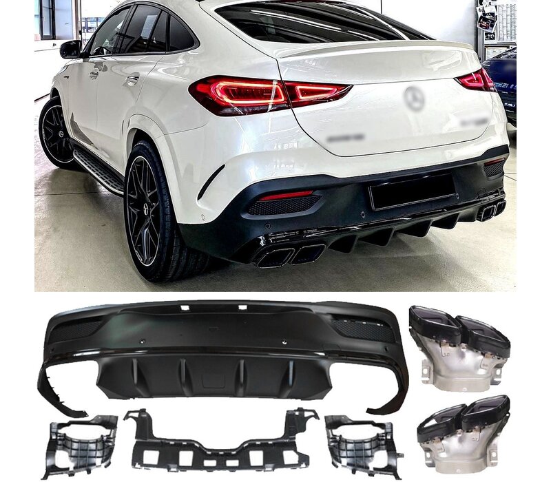 GLE63 AMG Look Diffuser voor Mercedes Benz GLE C167 Coupe