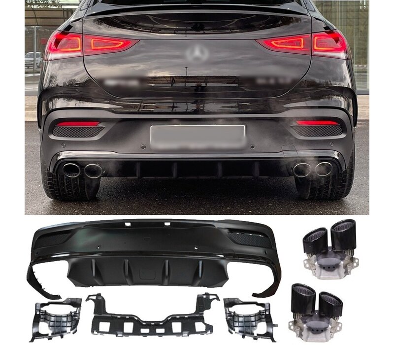 GLE53 AMG Look Diffuser voor Mercedes Benz GLE C167 Coupe