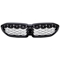 Black/Chrome Diamond Look Sport Front Grill voor BMW 3 Serie G20 / G21