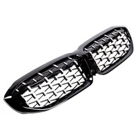Black/Chrome Diamond Look Sport Front Grill voor BMW 3 Serie G20 / G21