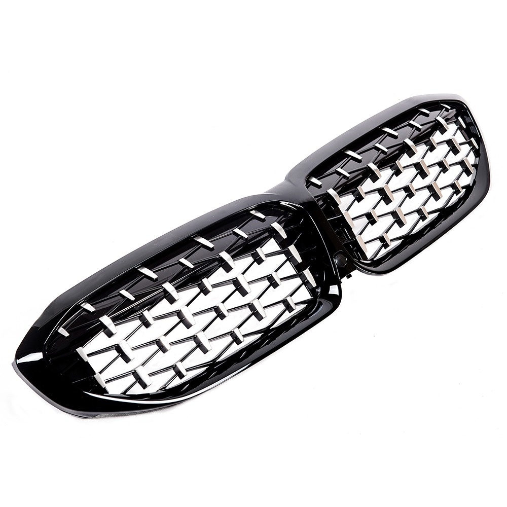 Nierengrill Für BMW 3er G20 G21 Vor LCI - Diamond Design In Silber/Schwarz