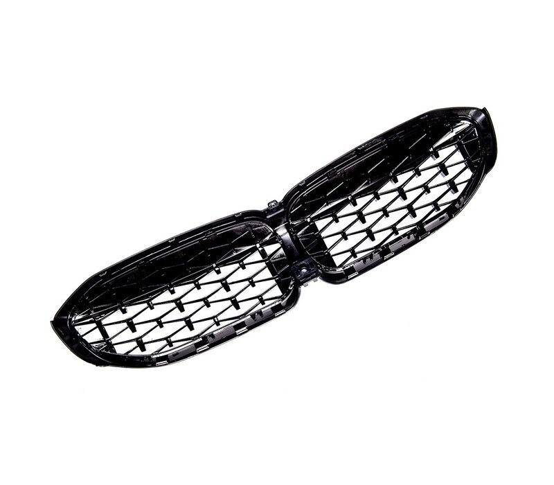 Black/Chrome Diamond Look Sport Front Grill voor BMW 3 Serie G20 / G21