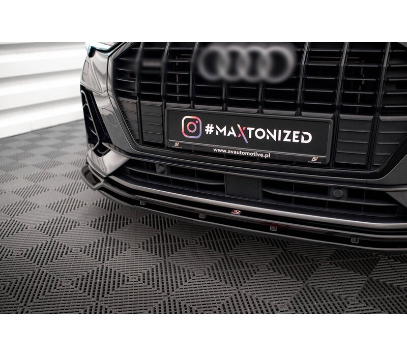 Front splitter V.4  for Audi Q3 F3 S line SUV/Sportback