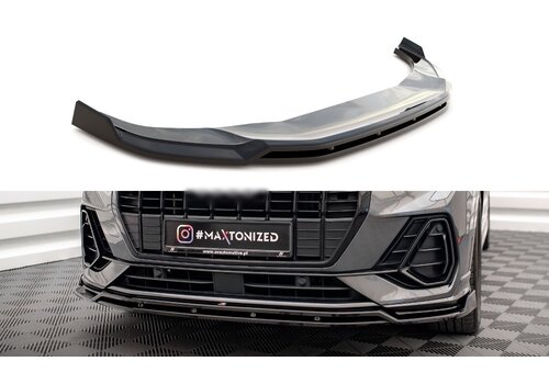 Maxton Design Front splitter V.4  for Audi Q3 F3 S line SUV/Sportback