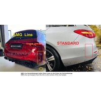 C43 AMG Look Diffuser voor Mercedes Benz C-Klasse W206 / S206