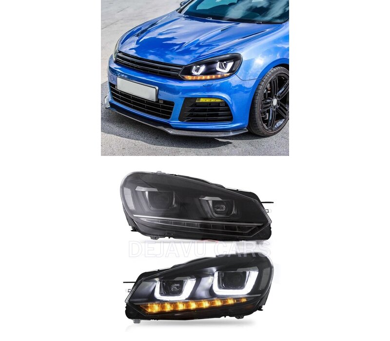 Xenon Look U-LED Koplampen voor Volkswagen Golf 6