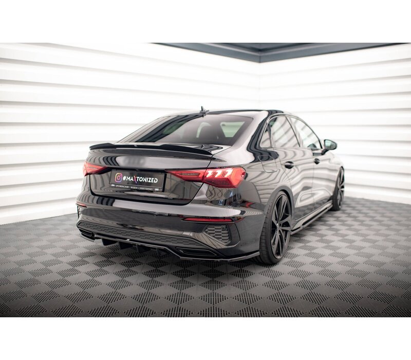 Central Rear Splitter for Audi A3 8Y S line Sedan