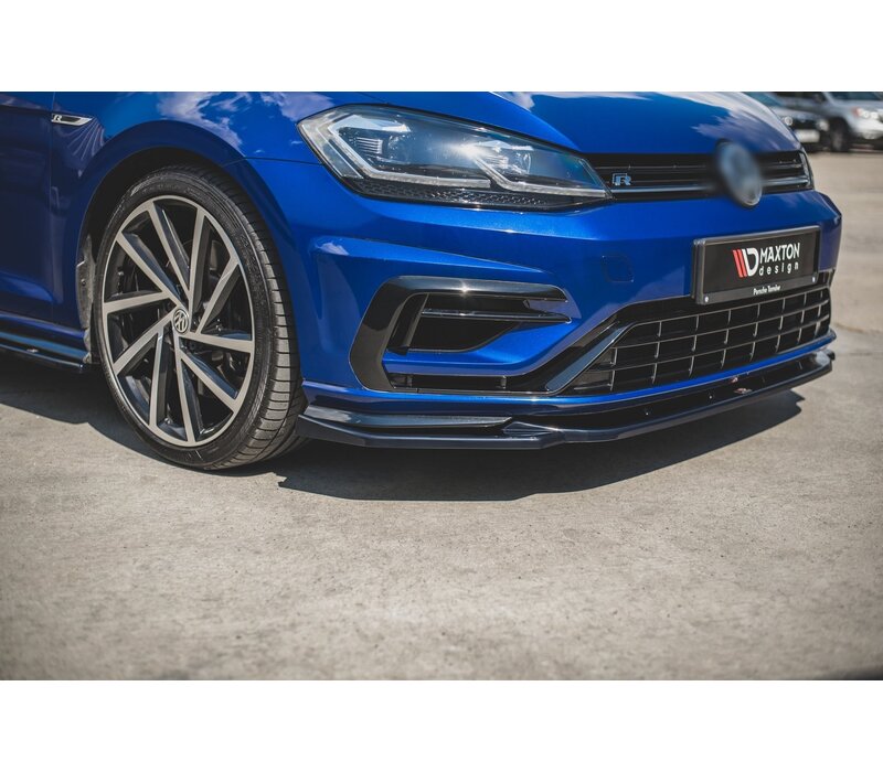 Front Splitter V.9 voor Volkswagen Golf 7.5 R / R line Facelift