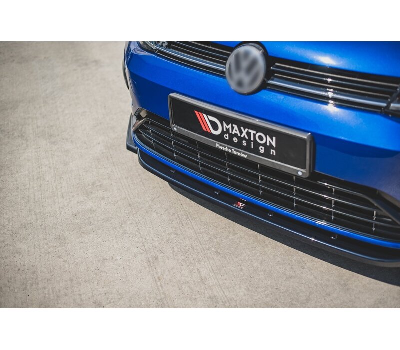 Front Splitter V.9 voor Volkswagen Golf 7.5 R / R line Facelift