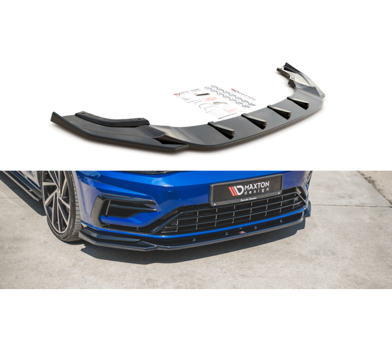 Front Splitter V.9 for Volkswagen Golf 7.5 R / R line Facelift