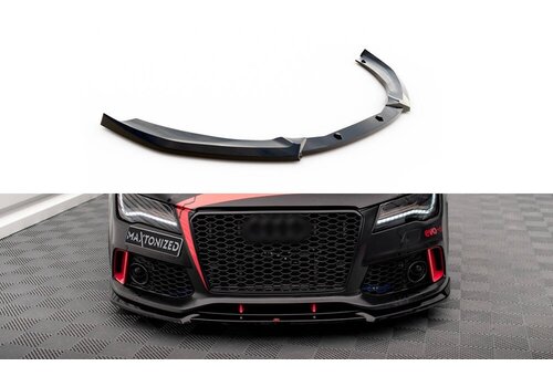 Maxton Design Front Splitter for Audi A7 4G with RS7 Look Front Bumper