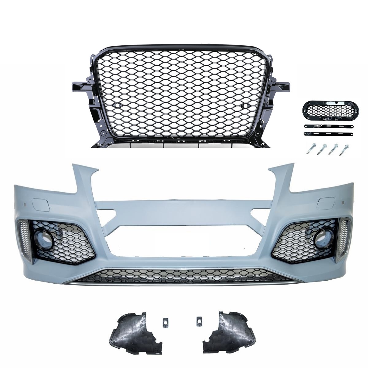 For Audi Q5 8R SQ5 Sline 2013-2016 Car Front Bumper Lip Splitter