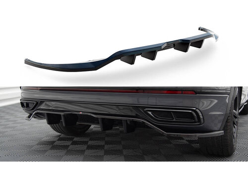 Maxton Design Central Rear Splitter for Volkswagen Tiguan MK2 Facelift R line