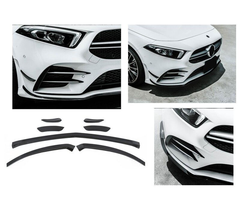 A45 AMG Aero Look Spoiler set voor Mercedes Benz A-Klasse W177 Limousine AMG Line