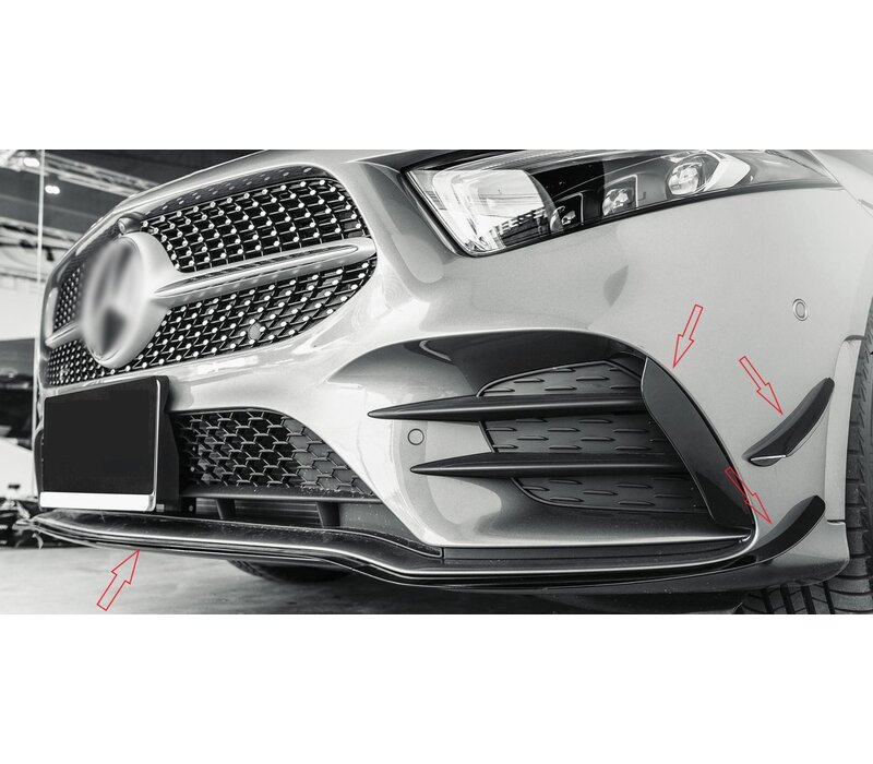 A45 AMG Aero Look Spoiler set for Mercedes Benz A-Class W177 Limousine AMG Line