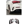 OEM Line ® AMG Aero Look Achterbumper Vinnen voor Mercedes Benz A Klasse W177 Hatchback AMG Line