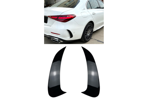 OEM Line ® AMG Aero Look Heckstoßstange Flossen Flaps Mercedes Benz C Klasse W206 Limousine